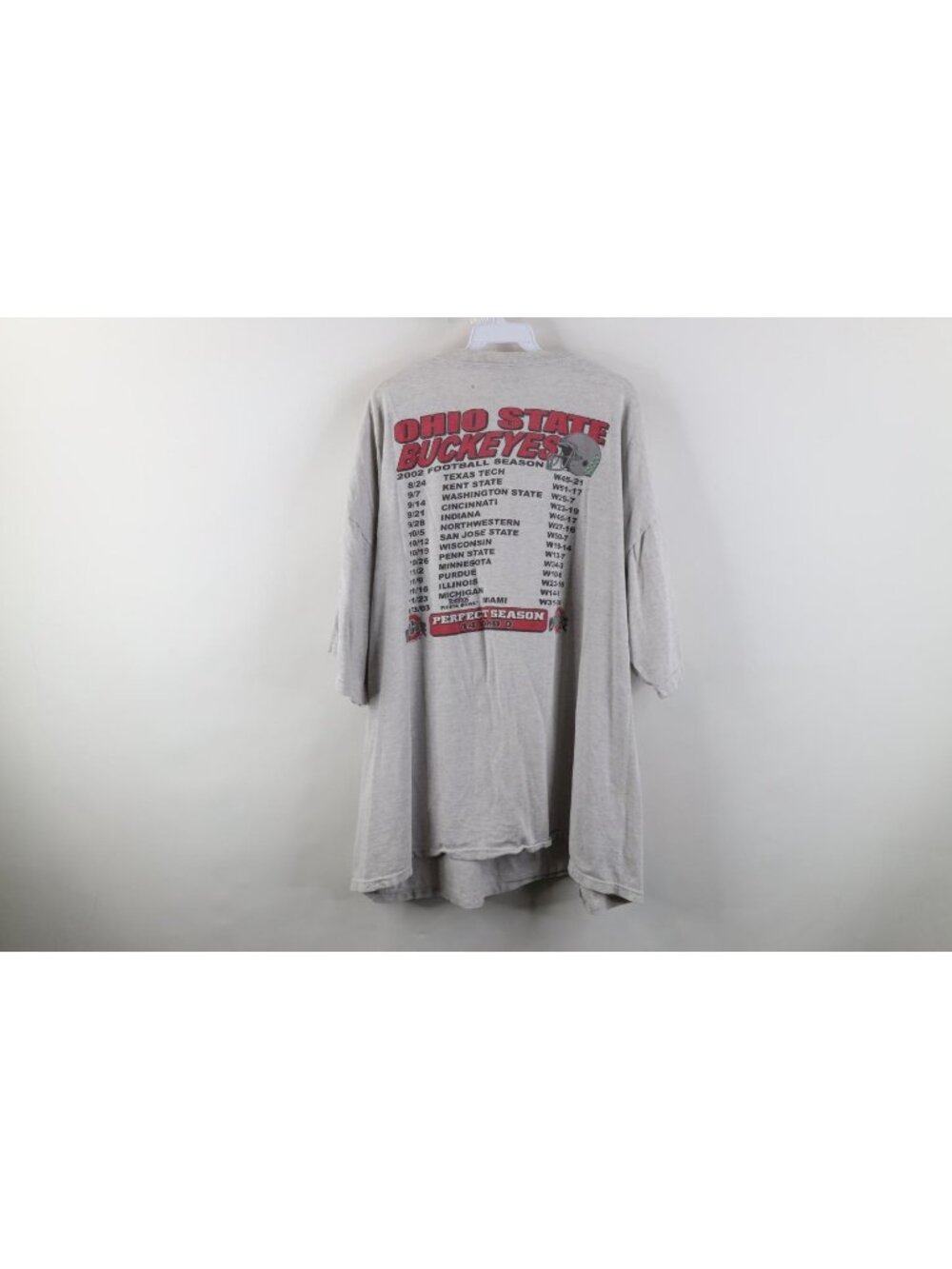 Mens 3XLT Thrashed 2002 National Champs Ohio State University Football T-Shirt - Picture 16 of 16